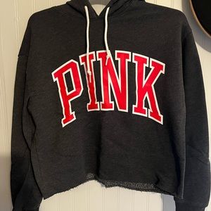 PINK cropped hoodie